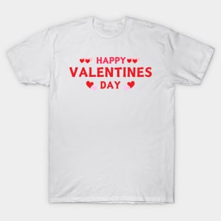 Happy valentine day- red typography T-Shirt